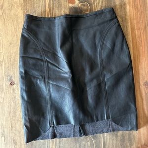 H&M faux leather skirt